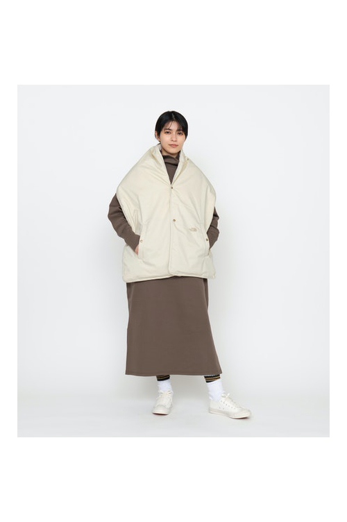 Lightweight Twill Mountain Down Cape - Light Beige (NN8256N) |  セレクトショップ｜DeepInsideinc.com Store