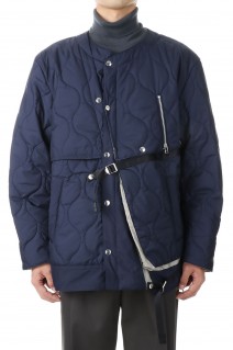 QUILTING MAGAZINE VEST LINER(22A0051)-NAVY-