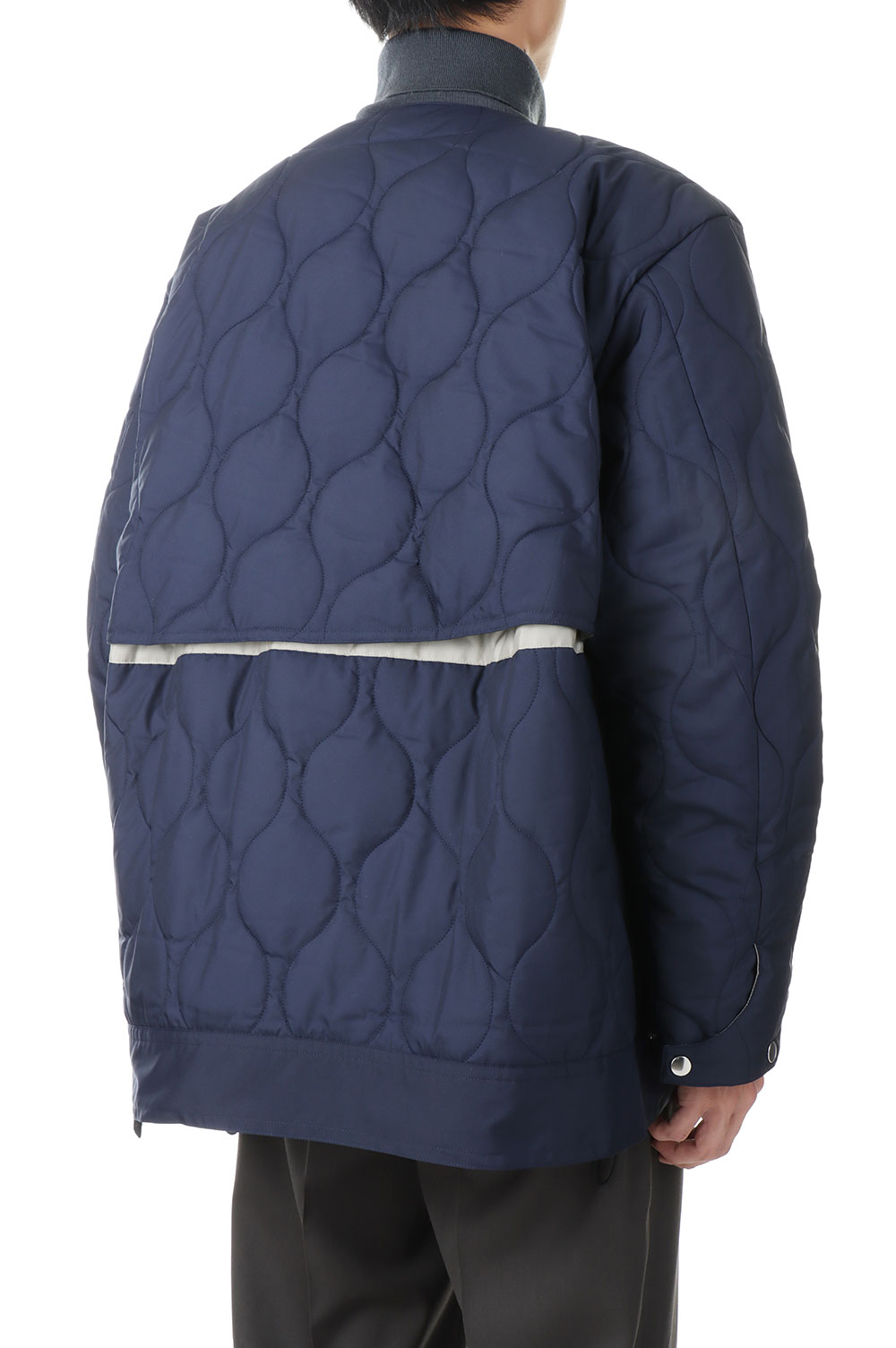 QUILTING MAGAZINE VEST LINER(22A0051)-NAVY- | セレクトショップ