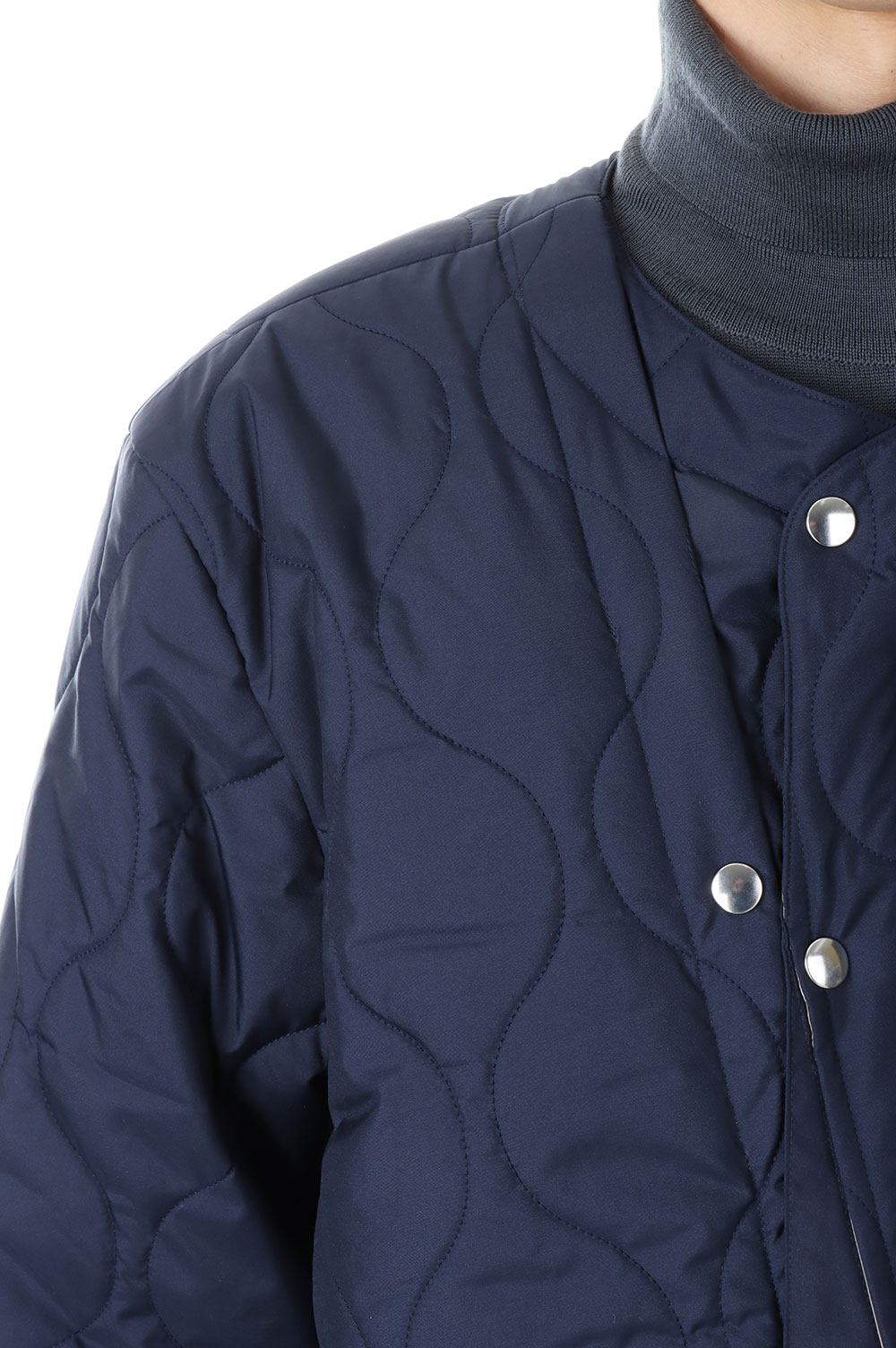 QUILTING MAGAZINE VEST LINER(22A0051)-NAVY- | セレクトショップ