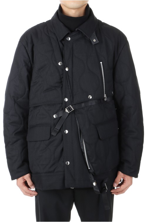 ジャケット・アウター QUILTING MAGAZINE VEST JACKET-BLACK
