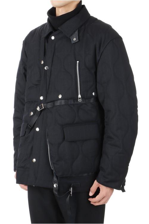 QUILTING MAGAZINE VEST JACKET(22A0053)-BLACK- | セレクトショップ｜DeepInsideinc.com  Store