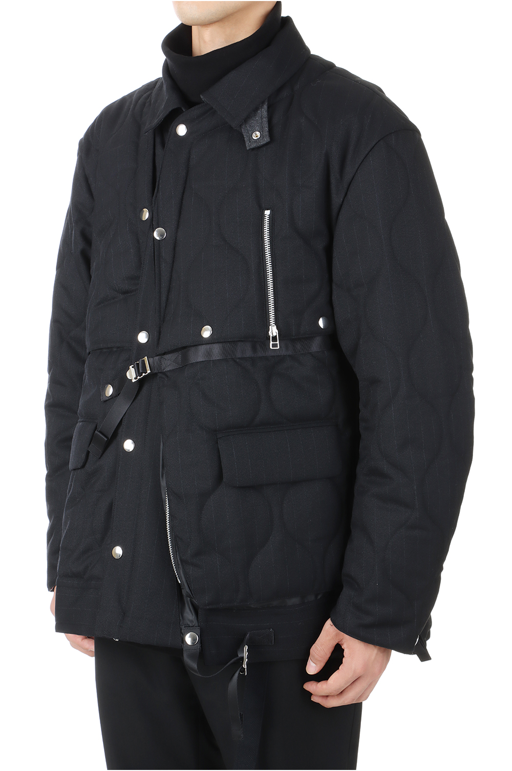 QUILTING MAGAZINE VEST JACKET(22A0053)-BLACK- | セレクトショップ