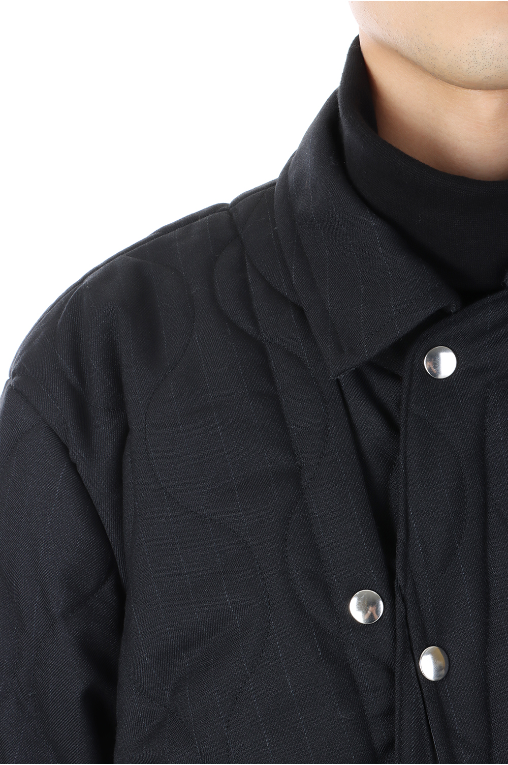 QUILTING MAGAZINE VEST JACKET(22A0053)-BLACK- | セレクト