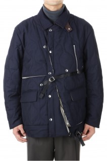 QUILTING MAGAZINE VEST JACKET(22A0053)-NAVY-