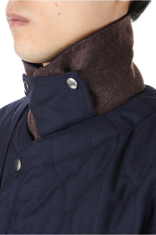 QUILTING MAGAZINE VEST JACKET(22A0053)-NAVY- | セレクト