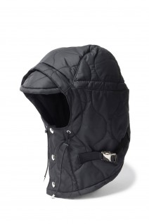 QUILTING HOOD CAP(22A0067)-BLACK-