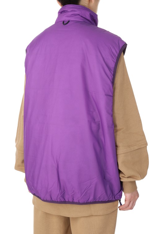 mens purple fleece vest