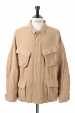 Cotton Silk Fatigue Jacket (US2252)-002/BEIGE-