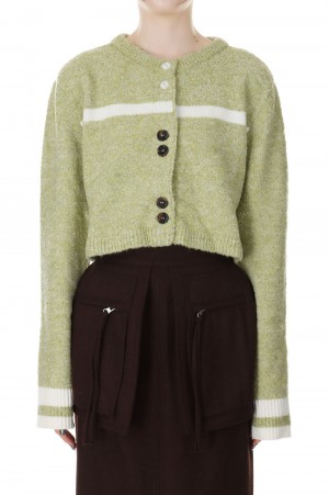 Knit Cardigan -GREEN (105A)