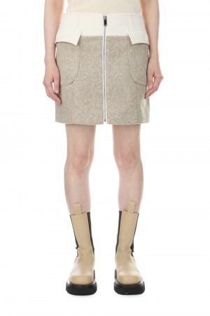 Wool Cargo Skirt (308)