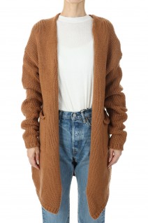 Fine Lamb & Cashmere Bulky Knit Cardigan-CAMEL(18RKNTOP-04KAT)