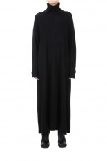 High coller flare knit OP-BLACK(460FAS73-0250)