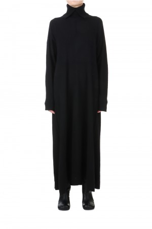 High coller flare knit OP-BLACK(460FAS73-0250)