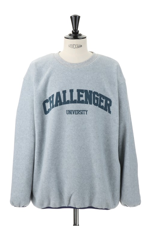 CHALLENGER COLLEGE LOGO C/N FLEECE  長瀬