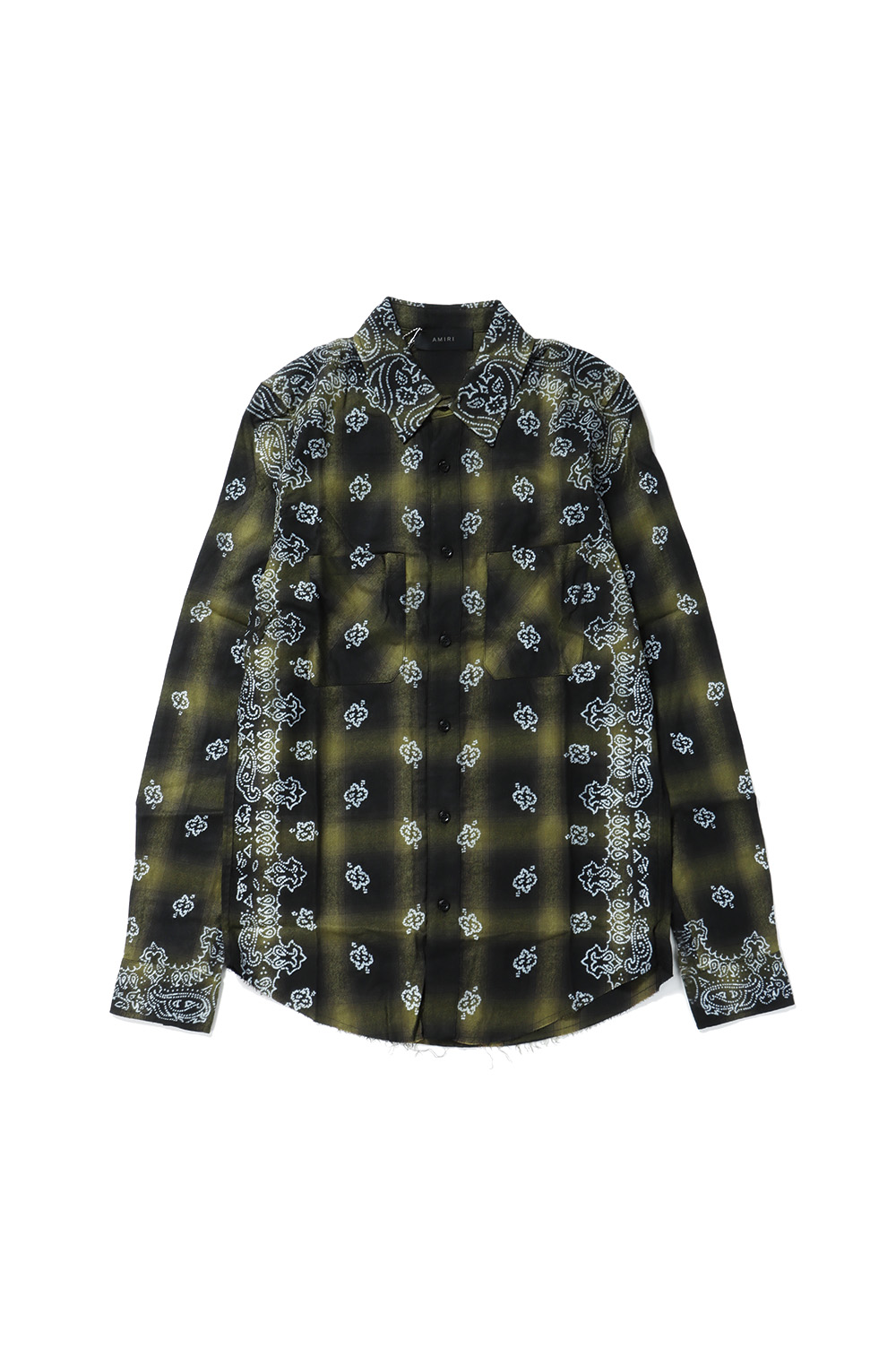 BLEACH BANDANA SHADOW PLAID / GREEN（PF22MSL010-301