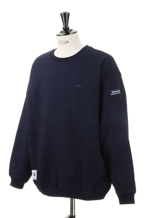 ディセンダント HORIZON INDIGO CREW NECK ブラック