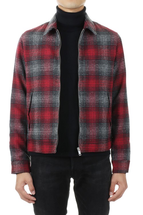 Grandrelle V.Check Flannel Zipup BZ / RPT (2210-8001) | セレクト