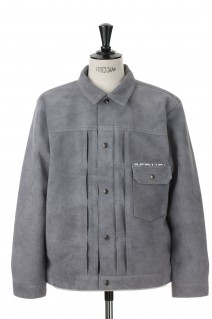 LEATHER  JACKET  / GRAY (SQ-22AW-JK-07)