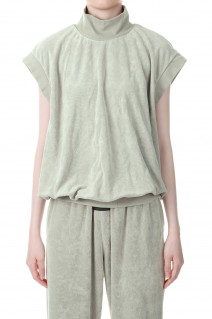 Pullover Mockneck Vest -SEAL(125BT225073FW)