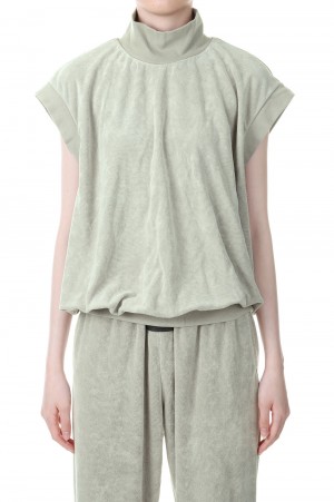 Pullover Mockneck Vest -SEAL(125BT225073FW)