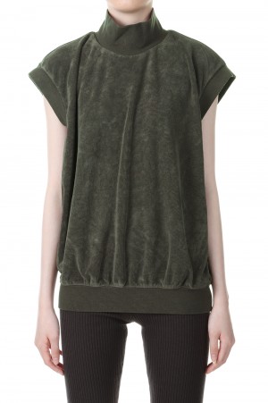 Pullover Mockneck Vest -OFF BLACK (125BT225070FW)