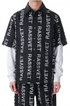 DESERT HYBRID SHIRT WOVEN KNIT / BLACK