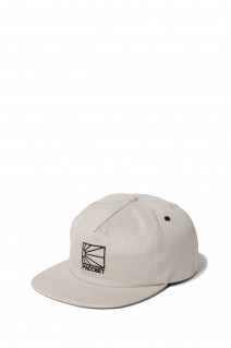 5-PANEL LOGO CAP WOVEN / BEIGE