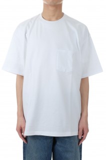 S/S Oversized Pocket Tee - WHITE (GU231-70310B)