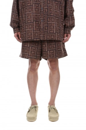 TECH EASY SHORTS BATIK - BROWN (BP-55023)