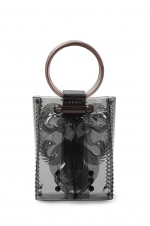 Transparent Sculptural Mini Handbag - Black (MM13-AC096)