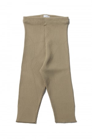 Ribbed Half Leggings - Beige (021-023-KP04)
