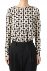 Hound Tooth Tops - BEIGE (21222415303)