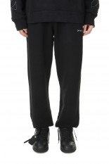 DIAG OUTLINE SLIM SWEATPANTS/BLACK(OMCE22-RTW0213)