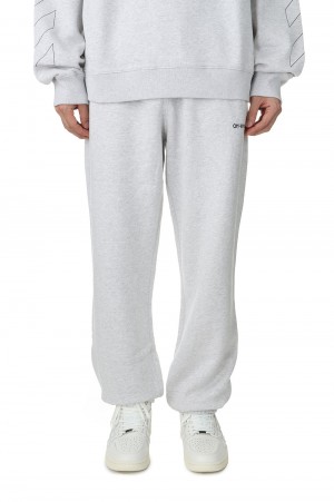 DIAG OUTLINE SLIM SWEATPANTS/MELANGE GREY(OMCE22-RTW0212)