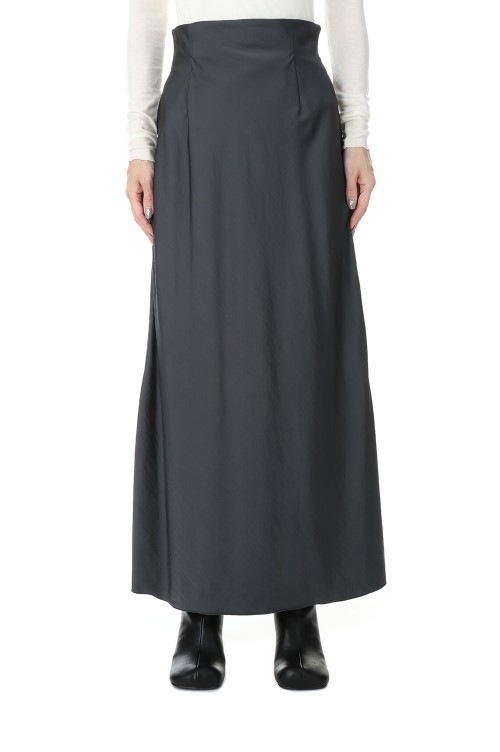 Satin Pencil Skirt -CHARCOAL GRAY (12220802) | セレクトショップ