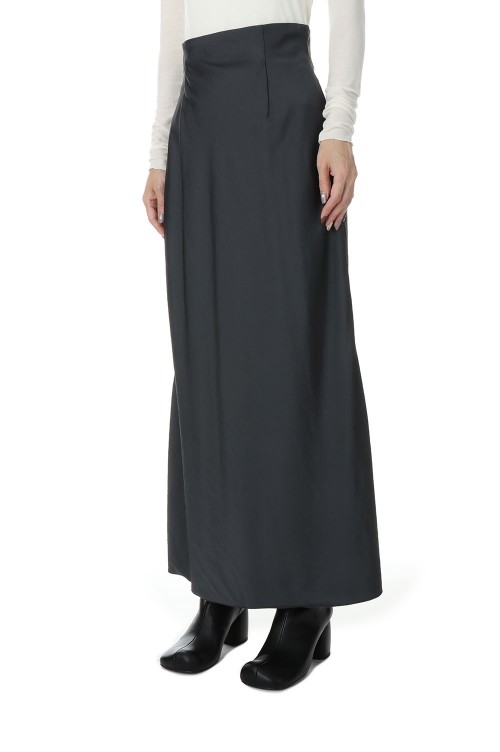 Satin Pencil Skirt -CHARCOAL GRAY (12220802) | セレクトショップ