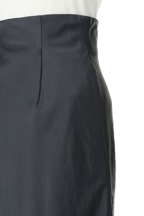 Satin Pencil Skirt -CHARCOAL GRAY (12220802) | セレクトショップ