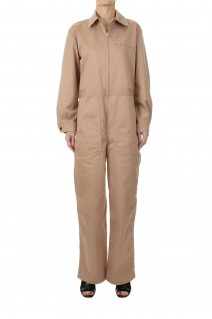 Zip Up Jumpsuits Chino - Beige (MB231-4001)