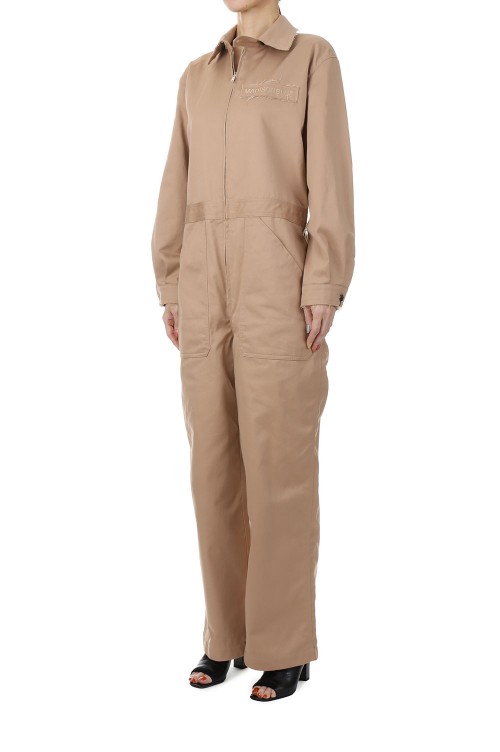 Zip Up Jumpsuits Chino - Beige (MB231-4001) | セレクト