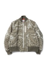 Eric Haze / Bandana Print Blouson(23-02963M)-L/KHAKI 5351-