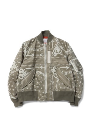 Eric Haze / Bandana Print Blouson(23-02963M)-L/KHAKI 5351-