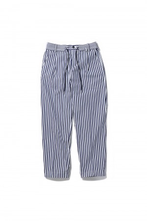 Thomas Mason / Cotton Poplin Pants(23-03040M)-L/BLUE STRIPE Thomas Mason / Cotton Poplin Pants(23-03040M)-L/BLUE STRIPE
