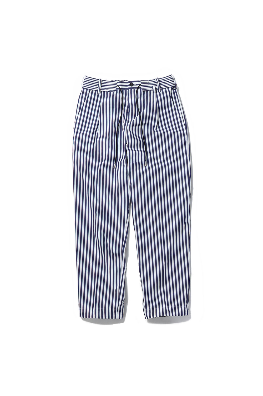 Thomas Mason / Cotton Poplin Pants(23-03040M)-NAVY STRIPE 222