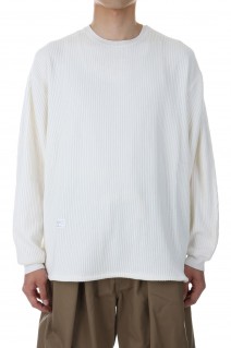 SWEDISH RIB LS TEE / White(23SS-MS1-007)