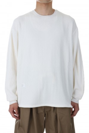 SWEDISH RIB LS TEE / White(23SS-MS1-007)