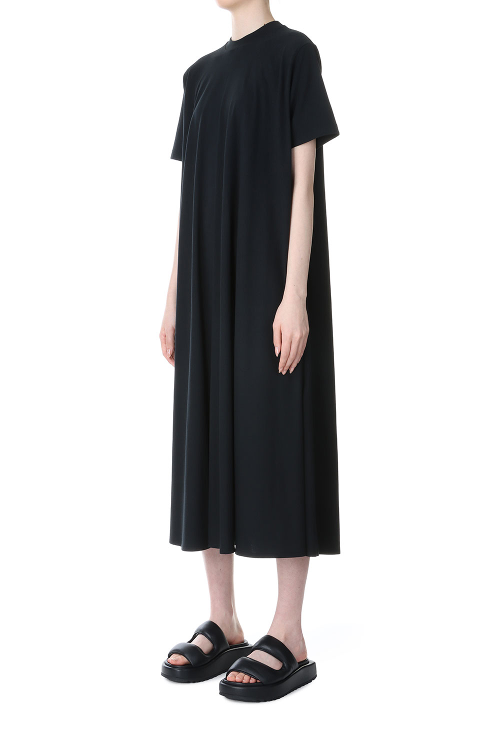 国内正規保証品 完売 ATON NATURAL DYE COTTON FLARED DRESS