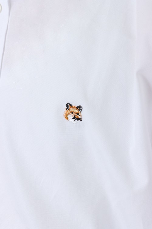 FOX HEAD EMBROIDERY CLASSIC SHIRT -WHITE(HM00435WC0025) | セレクト