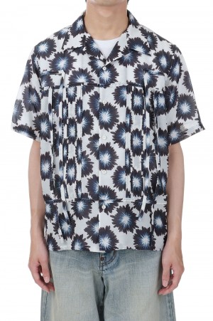 Flower Aloha Shirt(23SSS-7)-White-