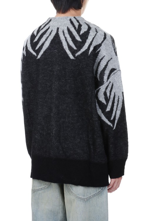 Leopard Mohair Cardigan Knit(23SSK-3)-Black- | セレクトショップ